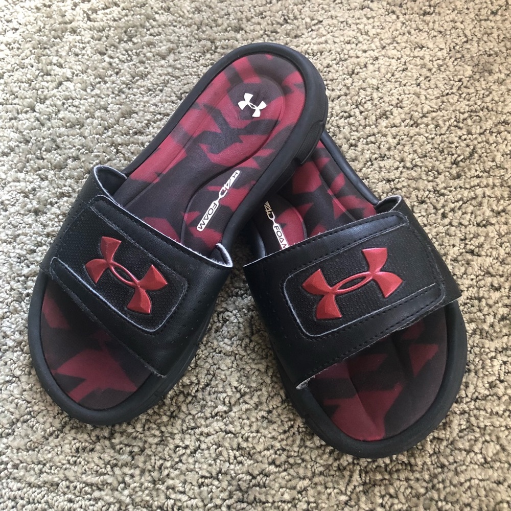 Boys Under Armour Slides
